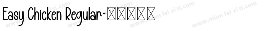 Easy Chicken Regular字体转换